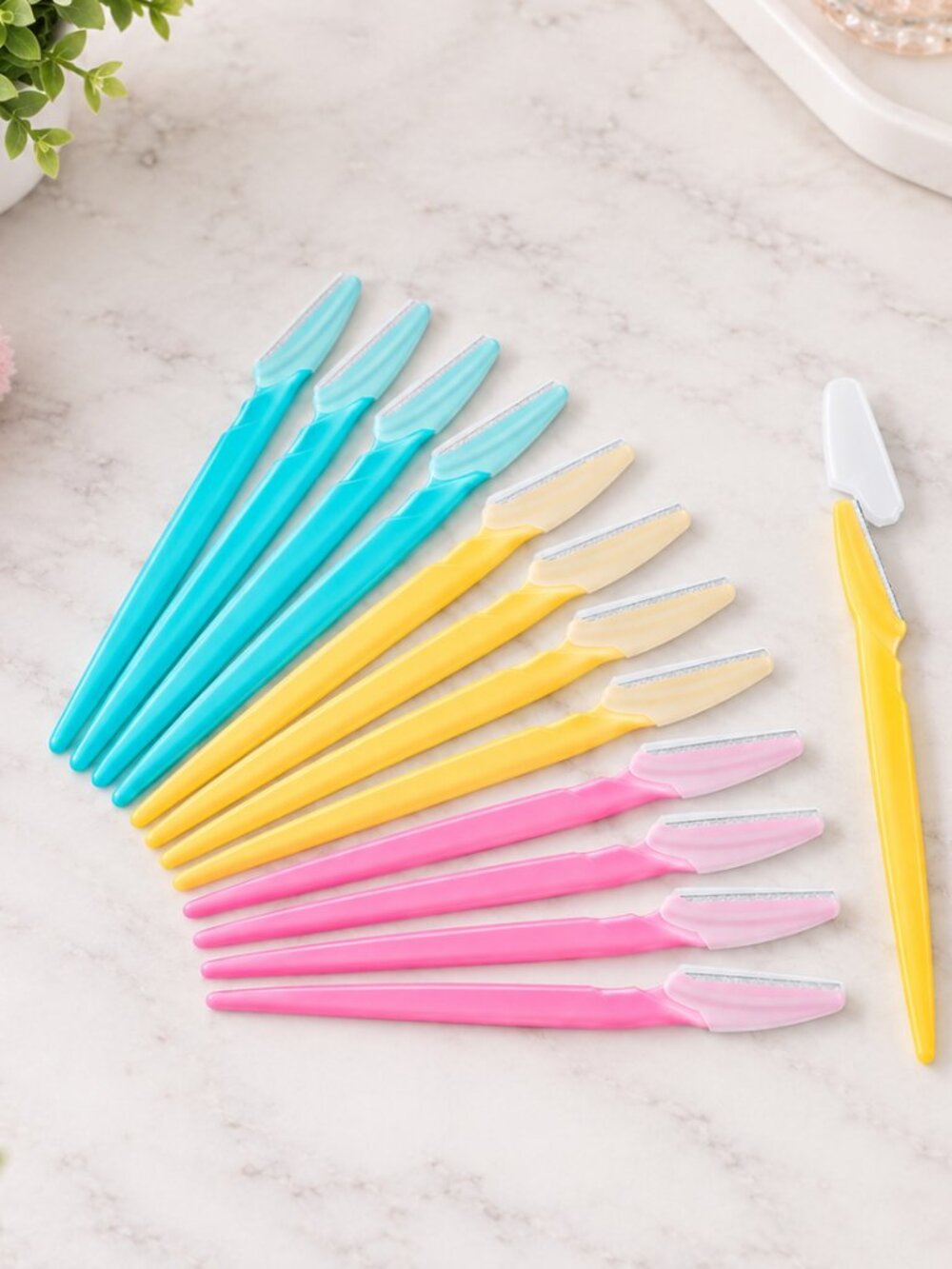 HFATMOS Eyebrow Razor Face Shaver Hair Removal Tool 12 Pc Set